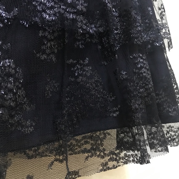 Anthropologie | Tiered Ruffle Lace Strapless Sheath Dress - Picture 5 of 11